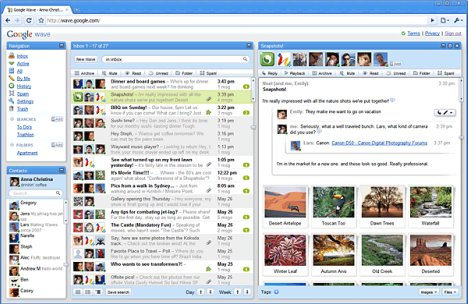 Google Wave interface