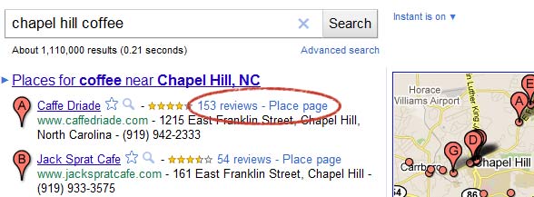 Example Local Search Results